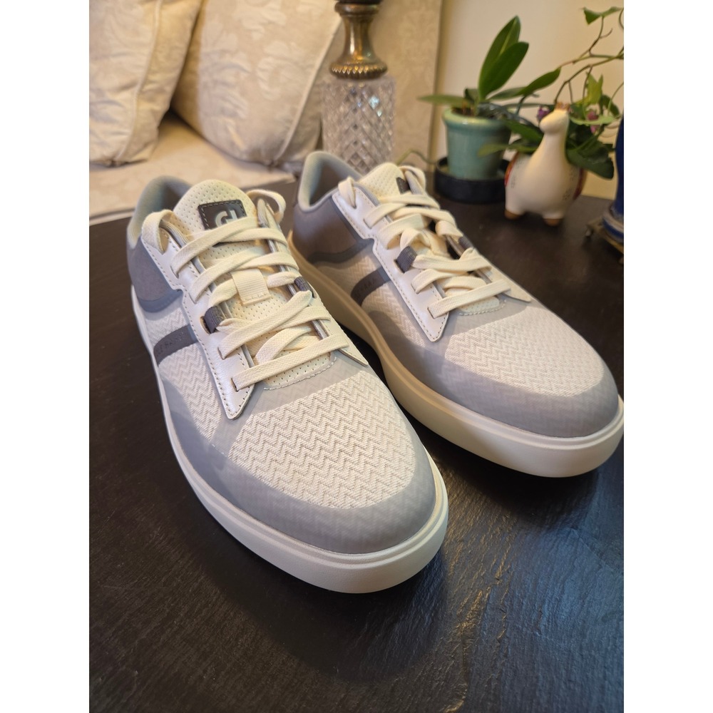 Cole Haan Grand Crosscourt Winner Leather Sneakers Ivory/Gray Sz 9.5W NEW! $160
